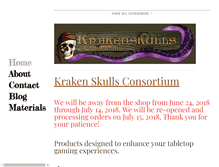 Tablet Screenshot of krakenskulls.com